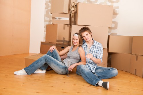Professional house removalists loading boxes for a local relocation