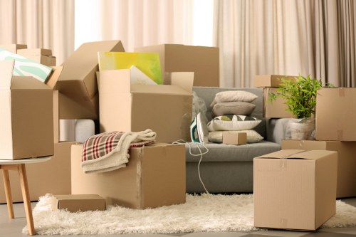 Bulky furniture collection in a Canary Wharf apartment building